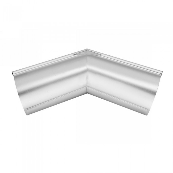 Titanzink Außenwinkel gelötet für halbrunde Dachrinne RG250 Winkel 120° Grad