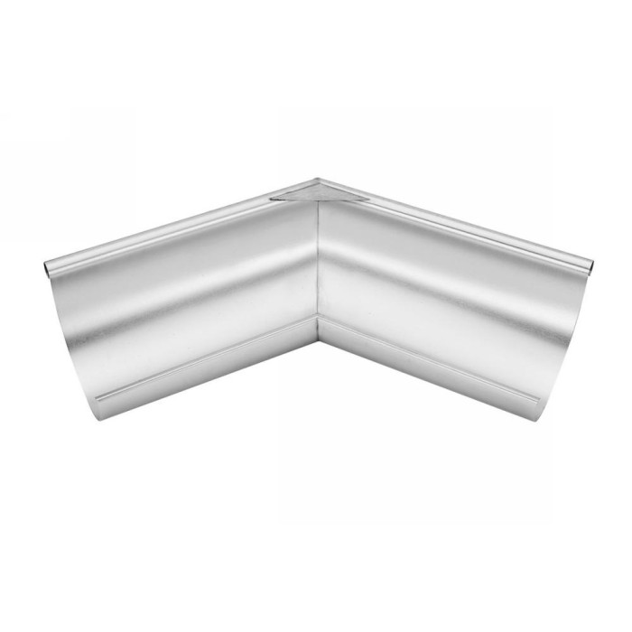 Titanzink Außenwinkel gelötet für halbrunde Dachrinne RG280 Winkel 120° Grad