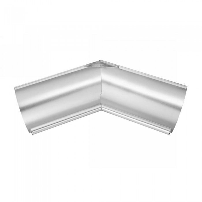 Titanzink Innenwinkel gelötet für halbrunde Dachrinne RG200 Winkel 135° Grad