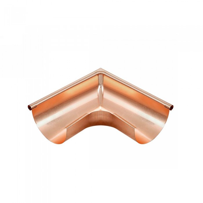 Kupfer Außenwinkel gezogen für halbrunde Dachrinne RG400 Winkel 90° Grad