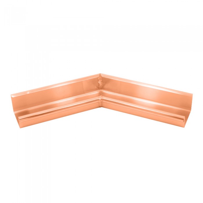 Kupfer Innenwinkel gelötet für kastenförmige Dachrinne RG250 Winkel 120° Grad