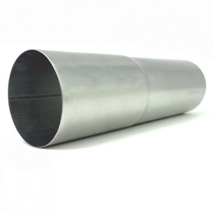 Aluminium Fallrohr mit Langmuffe DN76 rund Länge: 0,25 Meter