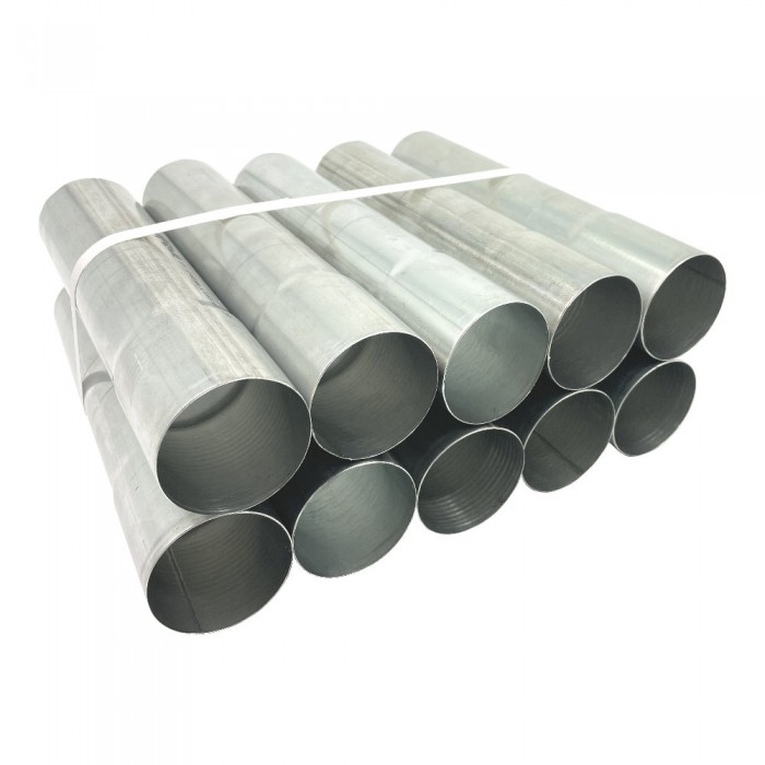 10er Pack Aluminium Fallrohr DN60 rund Länge: 0,25 Meter
