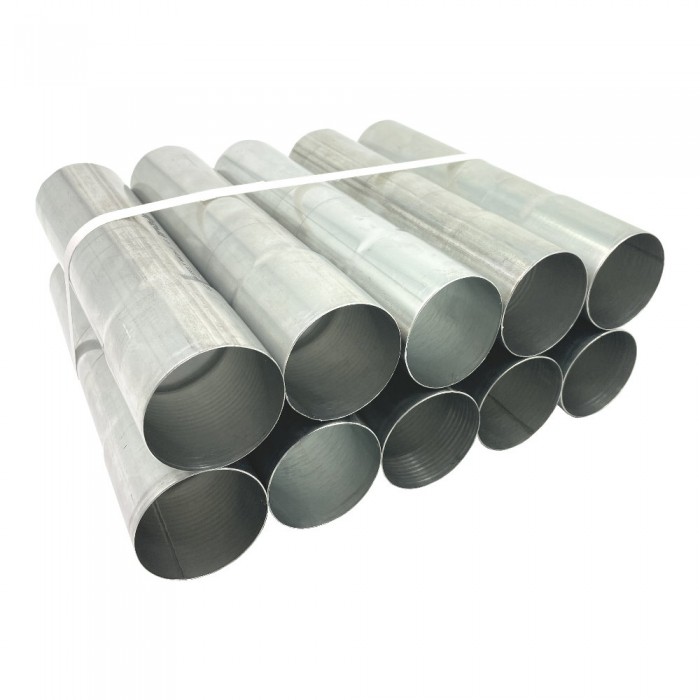 10er Pack Aluminium Fallrohr DN60 rund Länge: 0,5 Meter