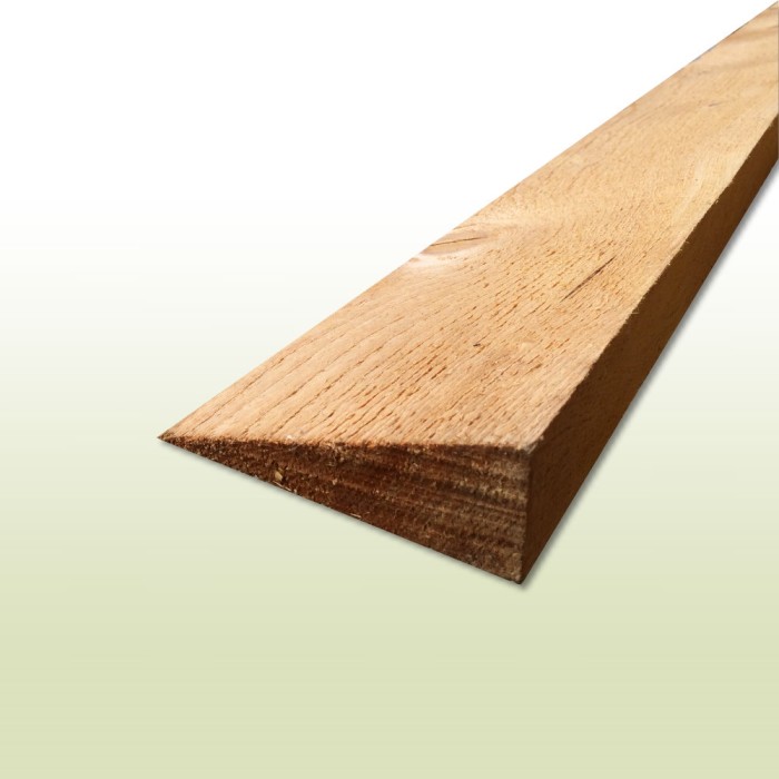Trauf-/Keilbohle aus Holz sägerau - Länge: 1,00 Meter