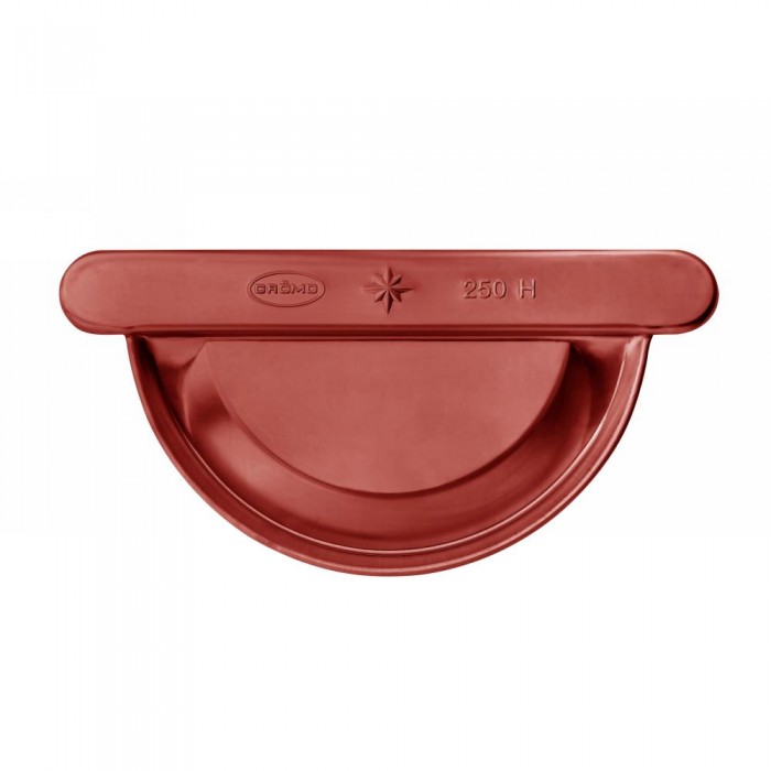 GRÖMO ALUSTAR Rinnenboden universal - SX - Oxydrot halbrund 280 hoch