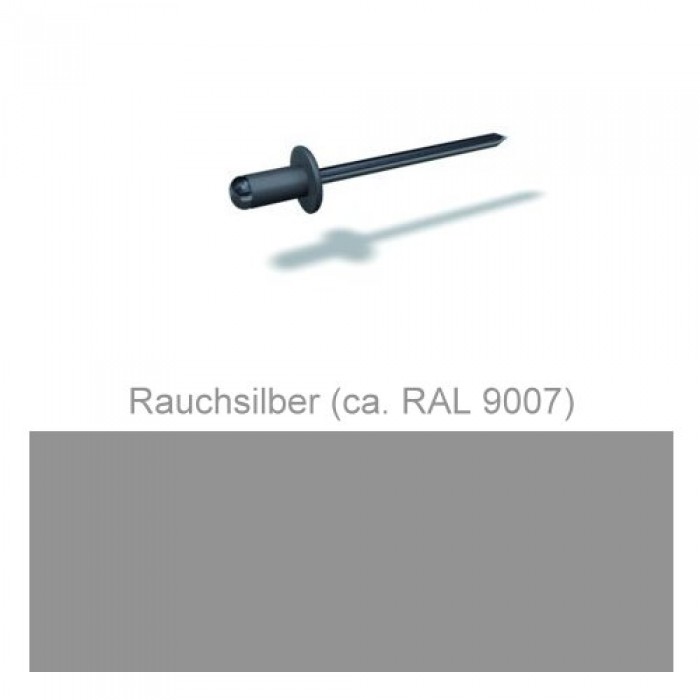 PREFA Patentnieten 4,1mm, rauchsilber