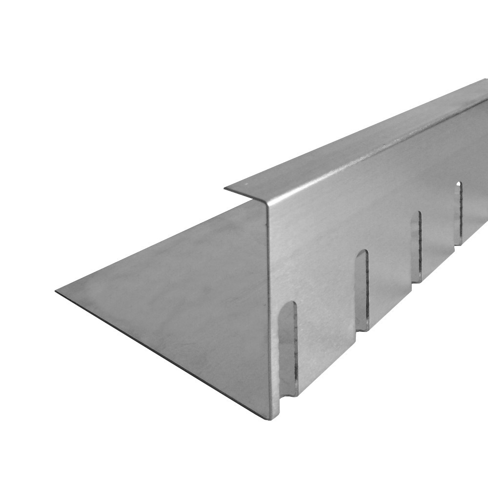 Aluminium Kiesfangleiste höhenverstellbar 90-130mm  Kiesleiste Balkon Flachdach 