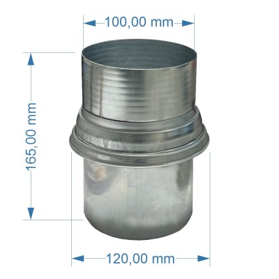 Titanzink Rohrerweiterung DN 100/120