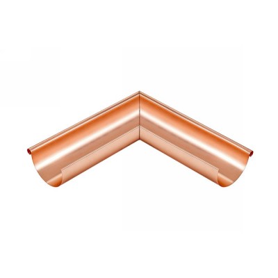 Kupfer Außenwinkel lang gelötet für halbrunde Dachrinne RG250 Winkel 90° Grad