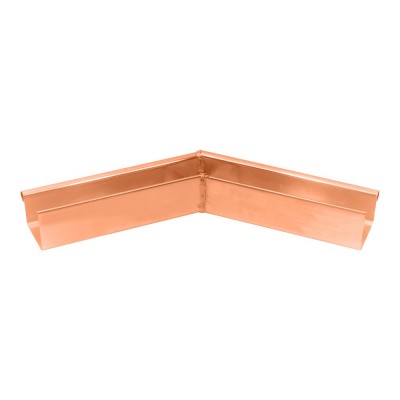 Kupfer Außenwinkel gelötet für kastenförmige Dachrinne RG200 Winkel 120° Grad