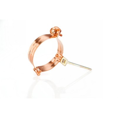 Kupfer Fallrohrschelle mit Schlagstift 140 mm DN50