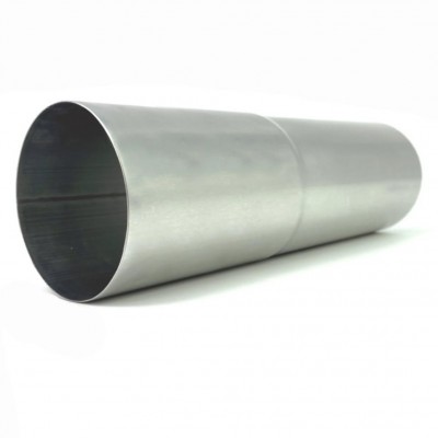 Aluminium Fallrohr mit Langmuffe DN60 rund Länge: 0,5 Meter