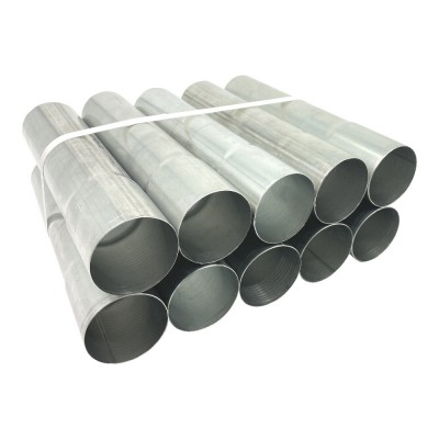 10er Pack Aluminium Fallrohr DN87 rund Länge: 0,5 Meter