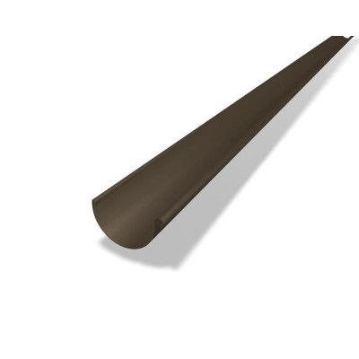 PREFA Dachrinne halbrund RG250 Länge 3 Meter Braun