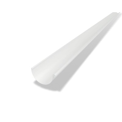 PREFA Dachrinne halbrund RG250 Länge 3 Meter Weiß