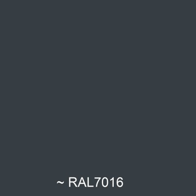 PREFA Dachrinne halbrund RG280 Länge 5 Meter Anthrazit