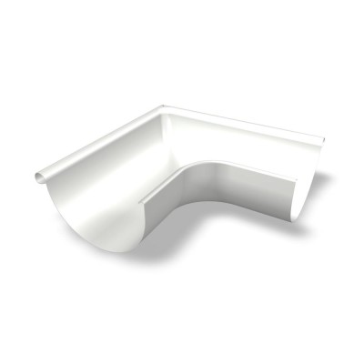 PREFA Außen-Rinnenwinkel halbrund RG250 Weiß