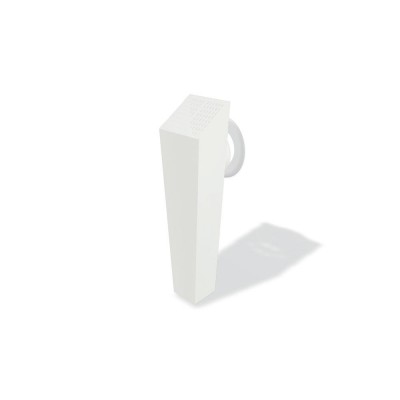 PREFA Quadratrohr Speiereinmündung 100x100, Weiß