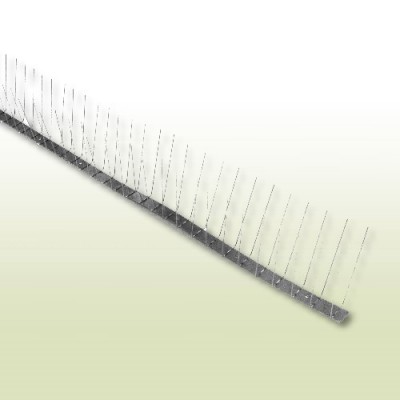 Vogel / Taubenabwehr aus Edelstahl 2-reihig 1,0 m Schmal