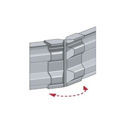 Aluminium Wandanschlußprofil 3,00 Meter stranggepresst