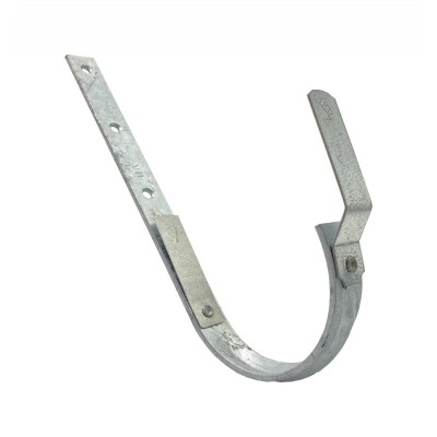 Rinnenhalter lang halbrund RG200 aus Stahl, verzinkt