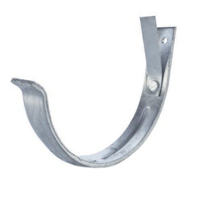 Stirnbretthalter 25/4 NF halbrund RG250 aus Stahl, verzinkt