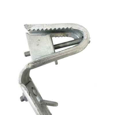 Rinnenhalter für Trapez- und Wellbleche halbrund RG333 aus Stahl, verzinkt