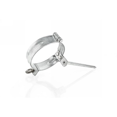 Fallrohrschelle mit Schlagstift 200 mm DN150 aus Stahl, verzinkt