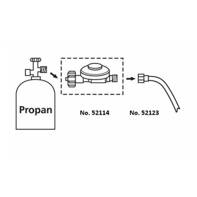 Propan-Druckregler 2,5 BAR DR 114