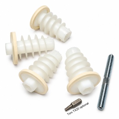 4er Pack Isolier-Verankerungs-Set für Wärmedämmverbundsysteme