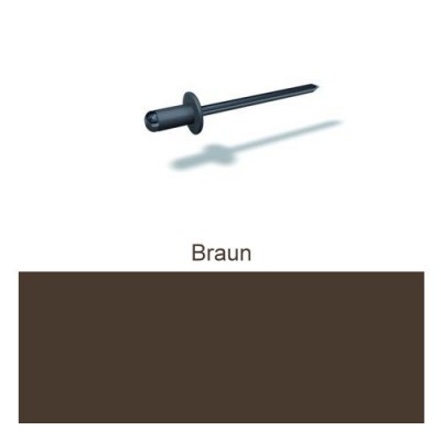 PREFA Patentnieten 4,1mm, braun