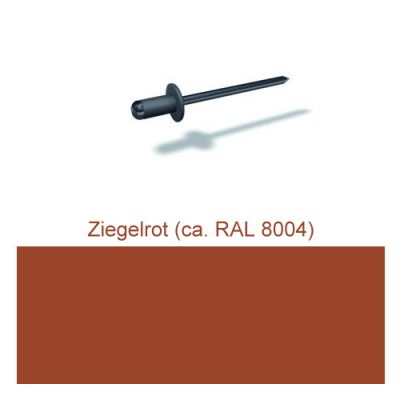 PREFA Patentnieten 4,1mm, ziegelrot