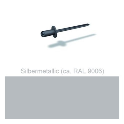 PREFA Patentnieten 4,1mm, silbermetallic