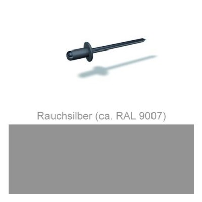 PREFA Patentnieten 4,1mm, rauchsilber