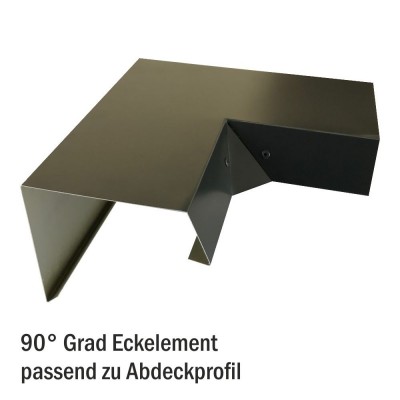 Betongaragen Randabdeckung aus Aluminium DB703